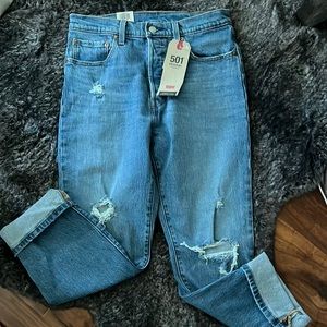 Levi’s 501 women’s original cropped jean NWT